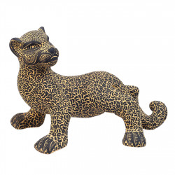 Jaguar barro policromado