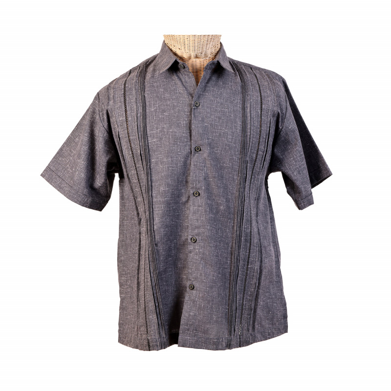 Guayabera de lino y algodón