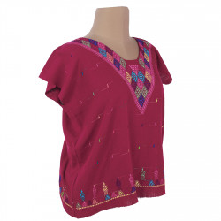 Blusa tsotsil roja