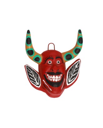 Máscara de diablo rojo
