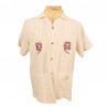 Camisa de manta bordado a mano