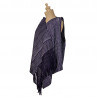 Chaleco de rebozo morado