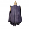 Chaleco de rebozo morado