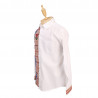 Camisa  blanca de lino con bordado mixteco